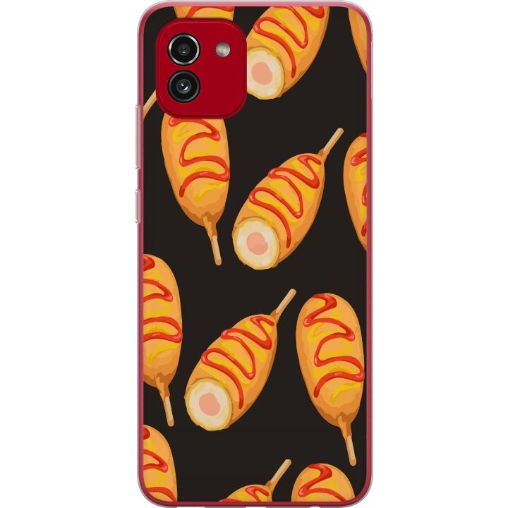 Mobile case for Samsung Galaxy A03 with Chicken drumstick design in the group SMARTPHONE & TABLETS / Phone cases / Samsung at TP E-commerce Nordic AB (A58238)