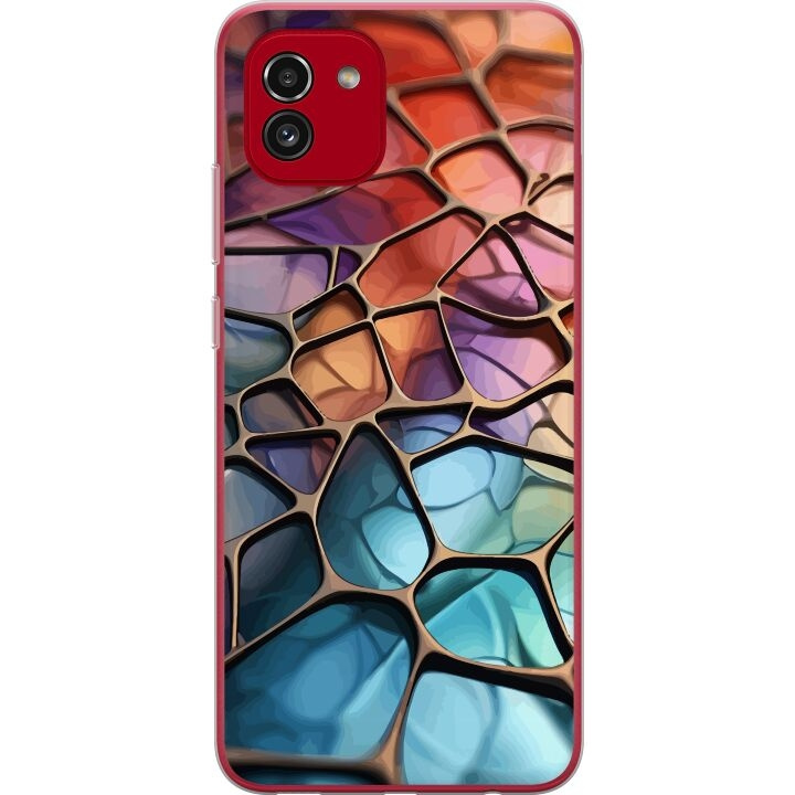 Mobile case for Samsung Galaxy A03 with Metallic pattern design in the group SMARTPHONE & TABLETS / Phone cases / Samsung at TP E-commerce Nordic AB (A58239)