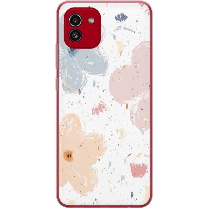 Mobile case for Samsung Galaxy A03 with Flowers design in the group SMARTPHONE & TABLETS / Phone cases / Samsung at TP E-commerce Nordic AB (A58241)