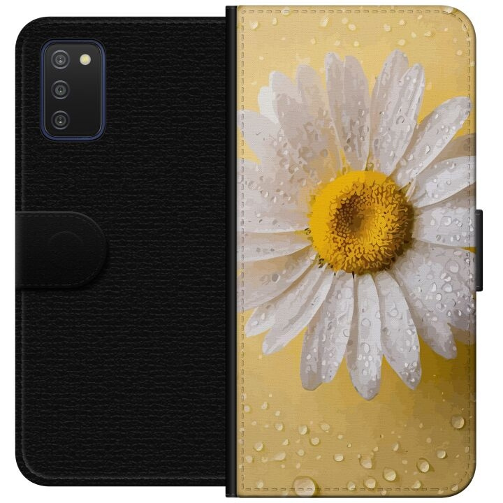 Wallet case for Samsung Galaxy A03s with Porslinsblomma design in the group SMARTPHONE & TABLETS / Phone cases / Samsung at TP E-commerce Nordic AB (A58256)