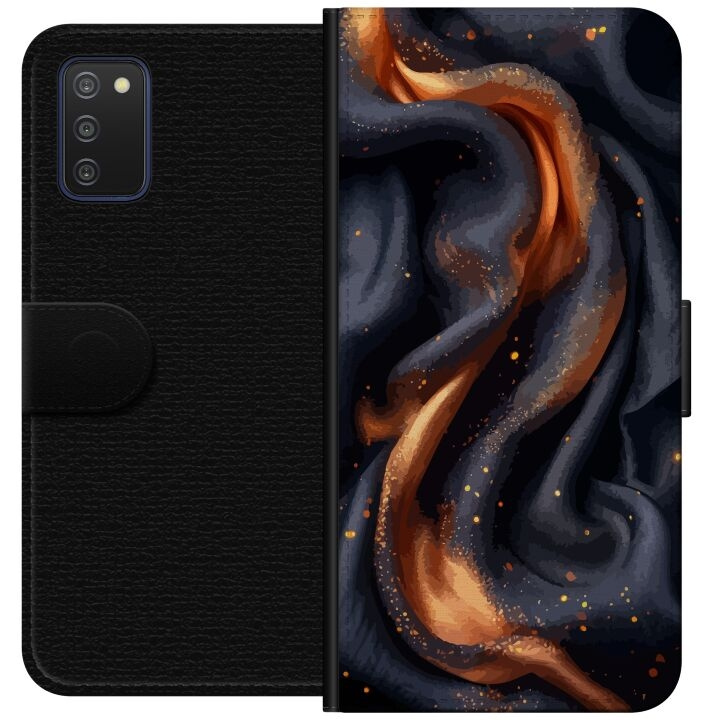 Wallet case for Samsung Galaxy A03s with Fiery silk design in the group SMARTPHONE & TABLETS / Phone cases / Samsung at TP E-commerce Nordic AB (A58257)