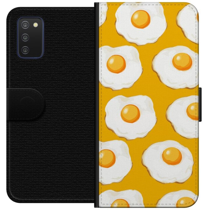 Wallet case for Samsung Galaxy A03s with Fried egg design in the group SMARTPHONE & TABLETS / Phone cases / Samsung at TP E-commerce Nordic AB (A58258)