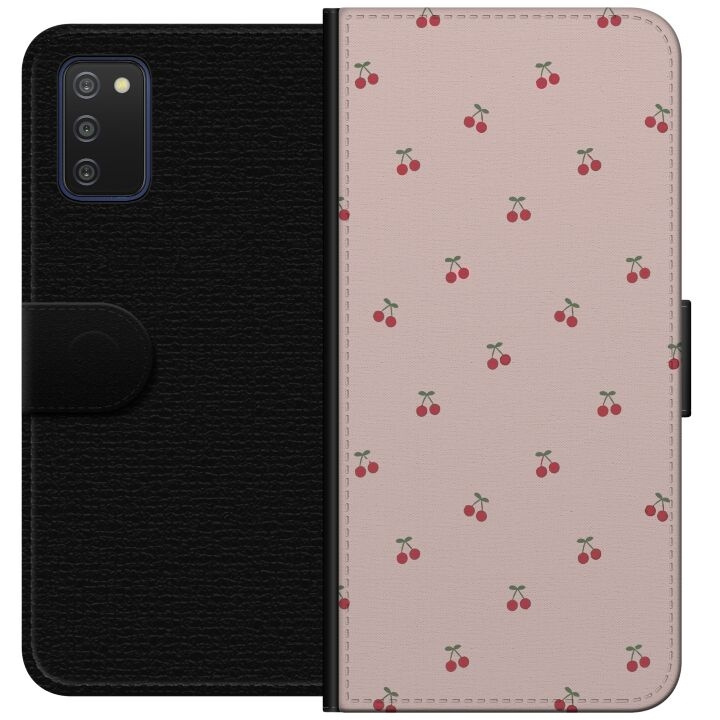 Wallet case for Samsung Galaxy A03s with Cherry design in the group SMARTPHONE & TABLETS / Phone cases / Samsung at TP E-commerce Nordic AB (A58263)