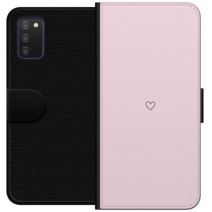 Wallet case for Samsung Galaxy A03s with Heart design in the group SMARTPHONE & TABLETS / Phone cases / Samsung at TP E-commerce Nordic AB (A58275)