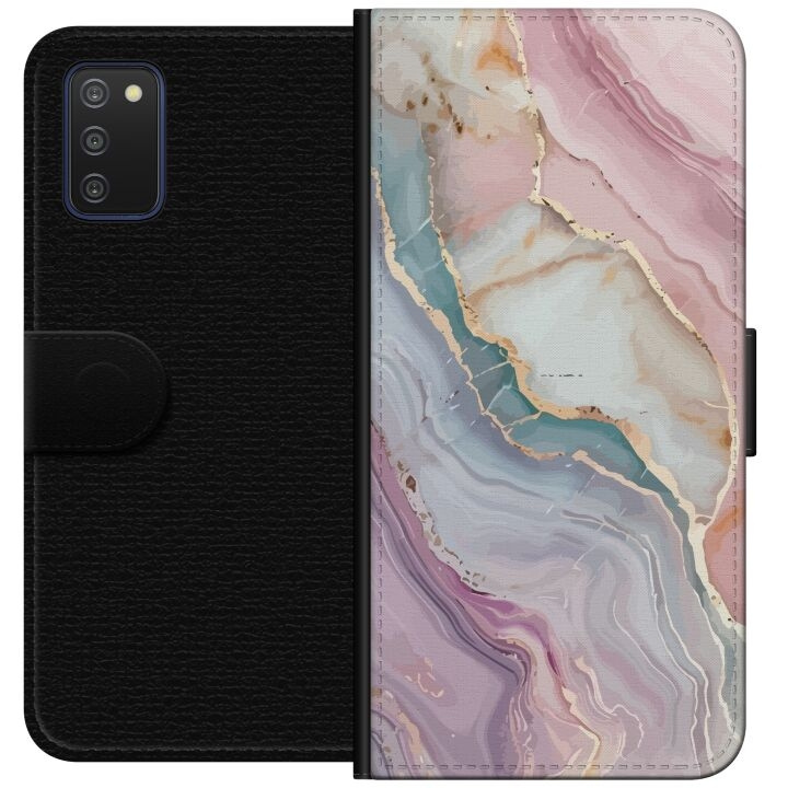 Wallet case for Samsung Galaxy A03s with Marble design in the group SMARTPHONE & TABLETS / Phone cases / Samsung at TP E-commerce Nordic AB (A58278)