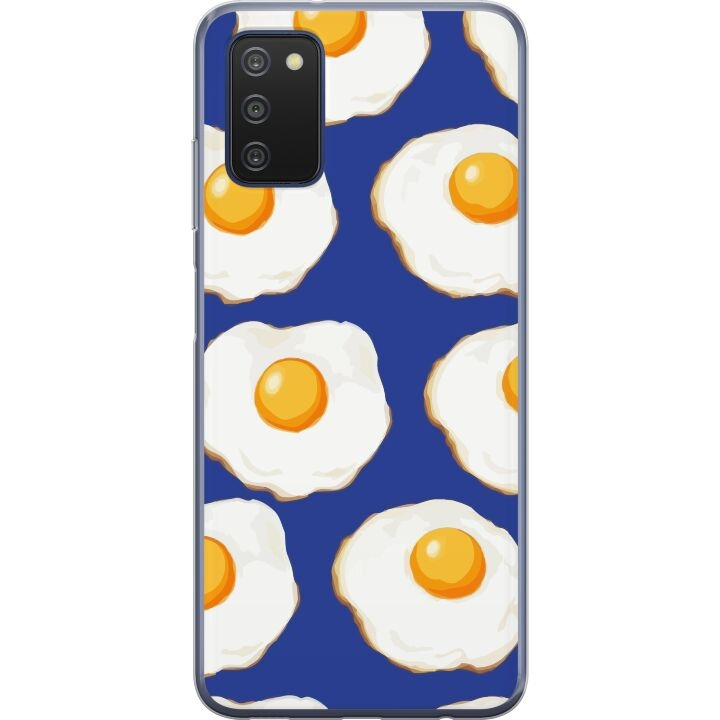 Mobile case for Samsung Galaxy A03s with Fried eggs design in the group SMARTPHONE & TABLETS / Phone cases / Samsung at TP E-commerce Nordic AB (A58289)