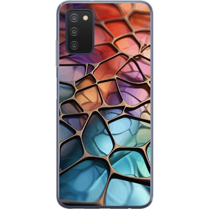 Mobile case for Samsung Galaxy A03s with Metallic pattern design in the group SMARTPHONE & TABLETS / Phone cases / Samsung at TP E-commerce Nordic AB (A58293)