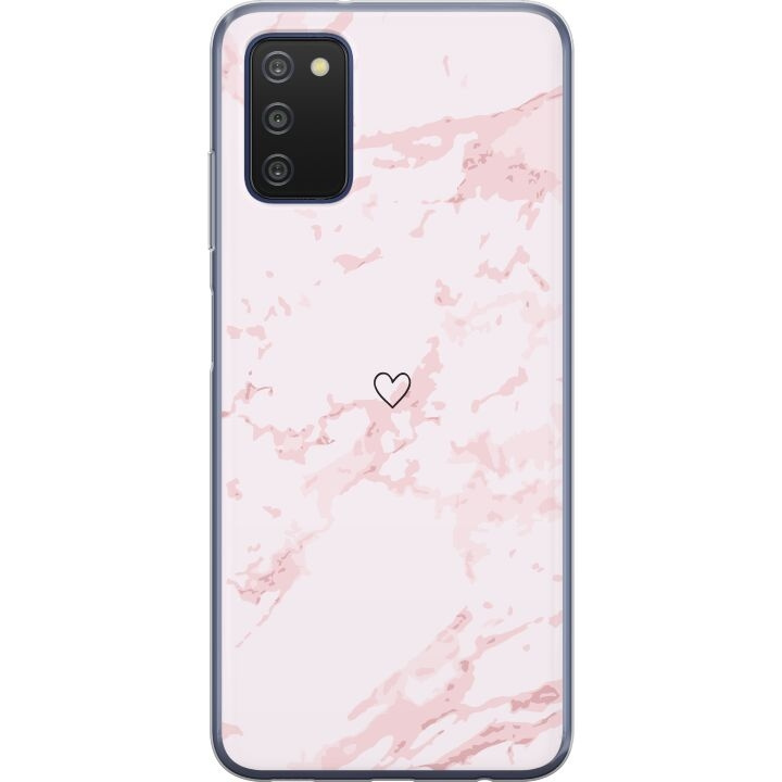 Mobile case for Samsung Galaxy A03s with Pink Heart design in the group SMARTPHONE & TABLETS / Phone cases / Samsung at TP E-commerce Nordic AB (A58306)