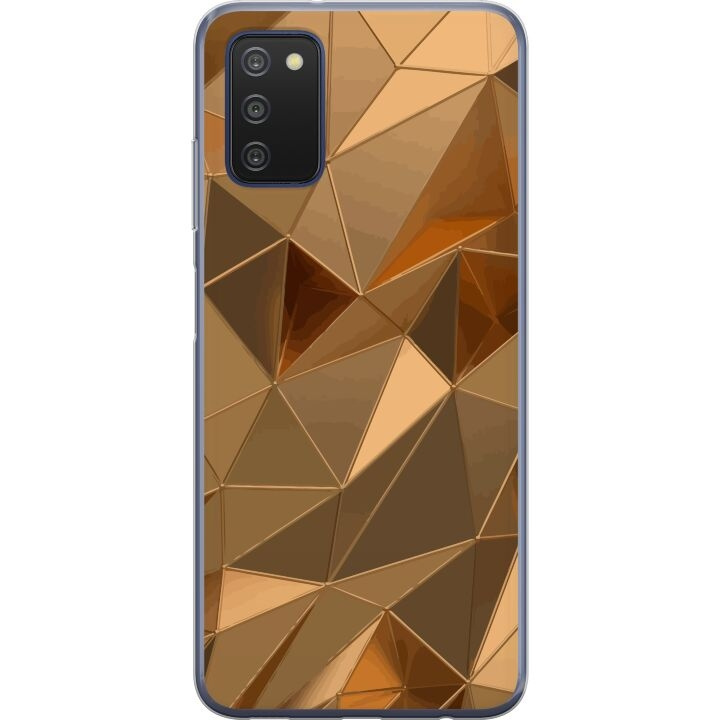 Mobile case for Samsung Galaxy A03s with 3D Gold design in the group SMARTPHONE & TABLETS / Phone cases / Samsung at TP E-commerce Nordic AB (A58307)