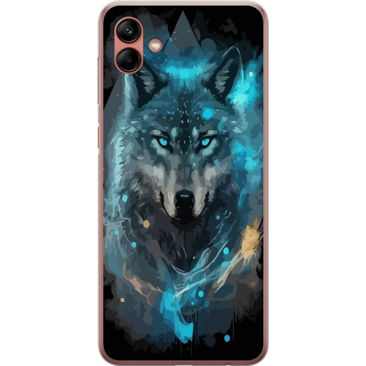 Mobile case for Samsung Galaxy A04 with Wolf design in the group SMARTPHONE & TABLETS / Phone cases / Samsung at TP E-commerce Nordic AB (A58315)