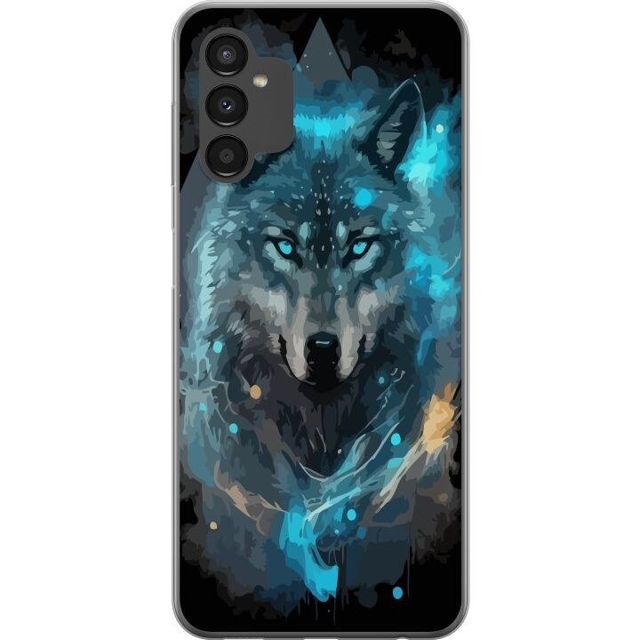 Mobile case for Samsung Galaxy A04s with Wolf design in the group SMARTPHONE & TABLETS / Phone cases / Samsung at TP E-commerce Nordic AB (A58342)