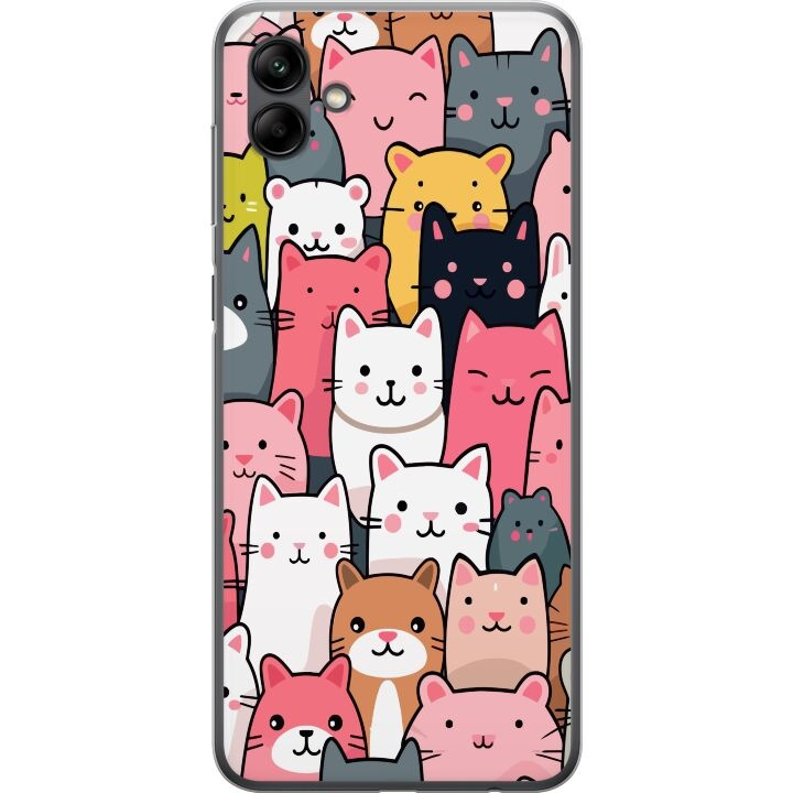 Mobile case for Samsung Galaxy A05 with Cat pattern design in the group SMARTPHONE & TABLETS / Phone cases / Samsung at TP E-commerce Nordic AB (A58399)