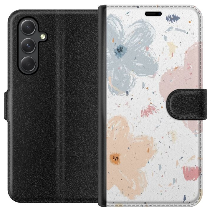 Wallet case for Samsung Galaxy A05s with Flowers design in the group SMARTPHONE & TABLETS / Phone cases / Samsung at TP E-commerce Nordic AB (A58430)