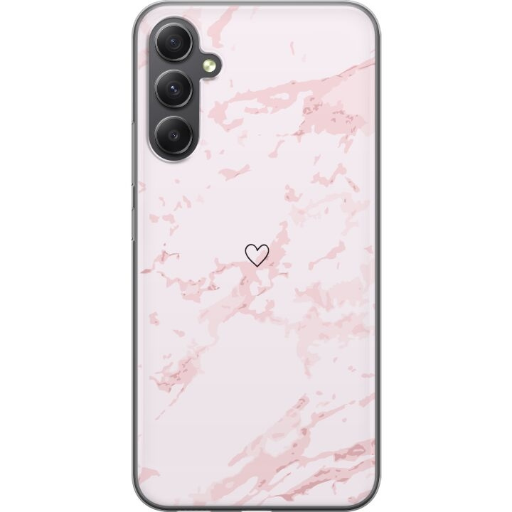 Mobile case for Samsung Galaxy A05s with Pink Heart design in the group SMARTPHONE & TABLETS / Phone cases / Samsung at TP E-commerce Nordic AB (A58468)