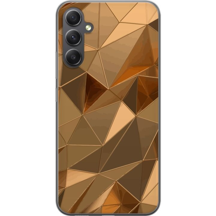 Mobile case for Samsung Galaxy A05s with 3D Gold design in the group SMARTPHONE & TABLETS / Phone cases / Samsung at TP E-commerce Nordic AB (A58469)