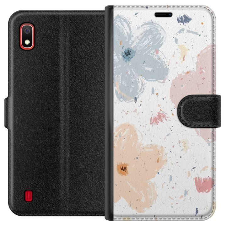 Wallet case for Samsung Galaxy A10 with Flowers design in the group SMARTPHONE & TABLETS / Phone cases / Samsung at TP E-commerce Nordic AB (A58484)