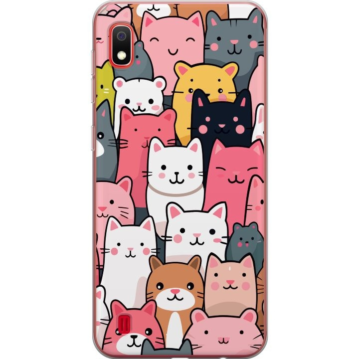 Mobile case for Samsung Galaxy A10 with Cat pattern design in the group SMARTPHONE & TABLETS / Phone cases / Samsung at TP E-commerce Nordic AB (A58507)