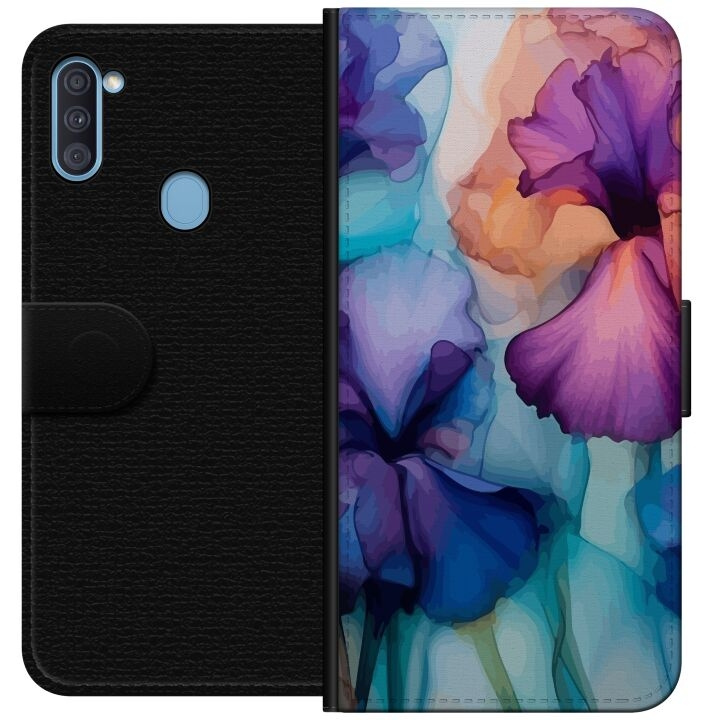 Wallet case for Samsung Galaxy A11 with Magical flowers design in the group SMARTPHONE & TABLETS / Phone cases / Samsung at TP E-commerce Nordic AB (A58529)