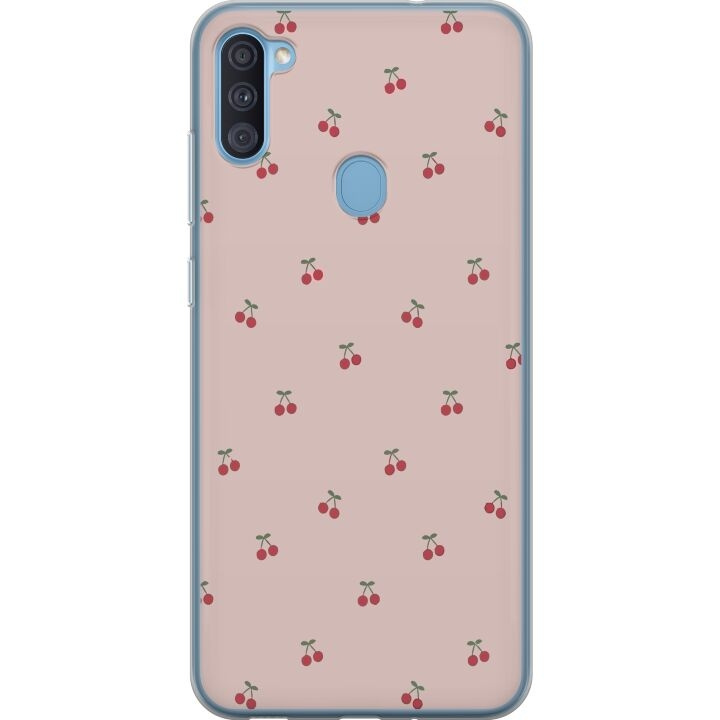 Mobile case for Samsung Galaxy A11 with Cherry design in the group SMARTPHONE & TABLETS / Phone cases / Samsung at TP E-commerce Nordic AB (A58560)