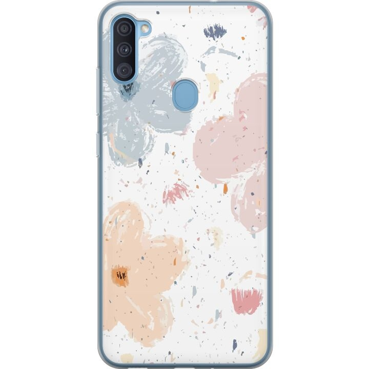 Mobile case for Samsung Galaxy A11 with Flowers design in the group SMARTPHONE & TABLETS / Phone cases / Samsung at TP E-commerce Nordic AB (A58565)