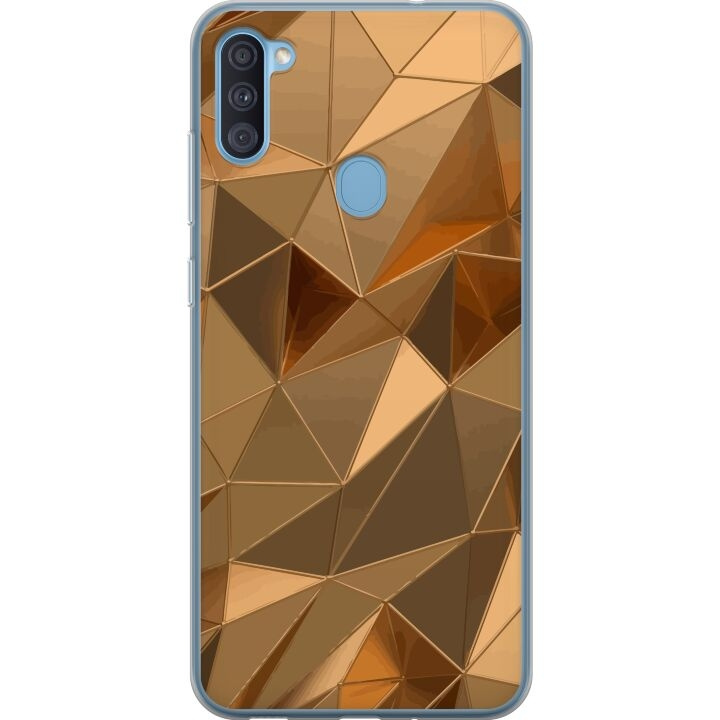 Mobile case for Samsung Galaxy A11 with 3D Gold design in the group SMARTPHONE & TABLETS / Phone cases / Samsung at TP E-commerce Nordic AB (A58577)