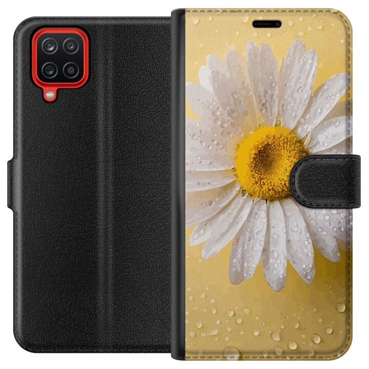 Wallet case for Samsung Galaxy A12 with Porslinsblomma design in the group SMARTPHONE & TABLETS / Phone cases / Samsung at TP E-commerce Nordic AB (A58580)