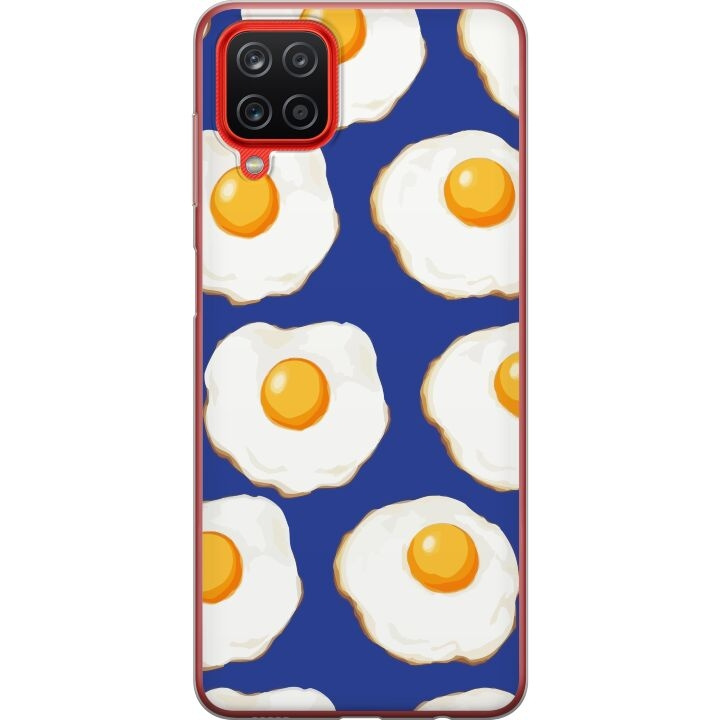 Mobile case for Samsung Galaxy A12 with Fried eggs design in the group SMARTPHONE & TABLETS / Phone cases / Samsung at TP E-commerce Nordic AB (A58613)