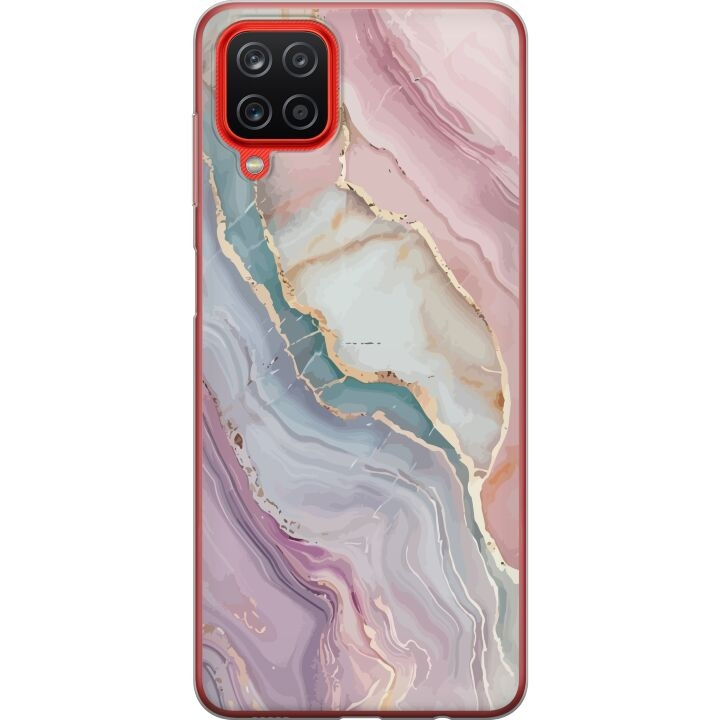 Mobile case for Samsung Galaxy A12 with Marble design in the group SMARTPHONE & TABLETS / Phone cases / Samsung at TP E-commerce Nordic AB (A58629)