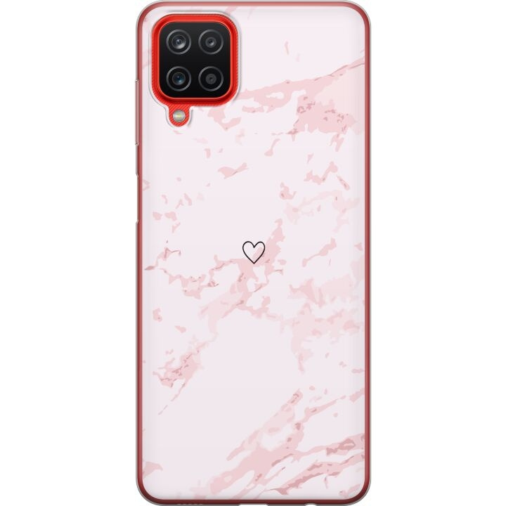 Mobile case for Samsung Galaxy A12 with Pink Heart design in the group SMARTPHONE & TABLETS / Phone cases / Samsung at TP E-commerce Nordic AB (A58630)