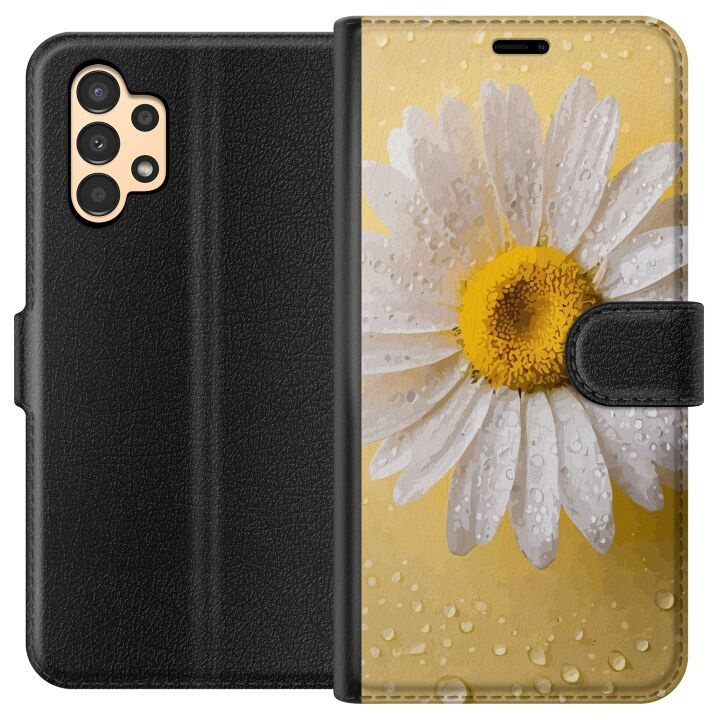 Wallet case for Samsung Galaxy A13 with Porslinsblomma design in the group SMARTPHONE & TABLETS / Phone cases / Samsung at TP E-commerce Nordic AB (A58634)