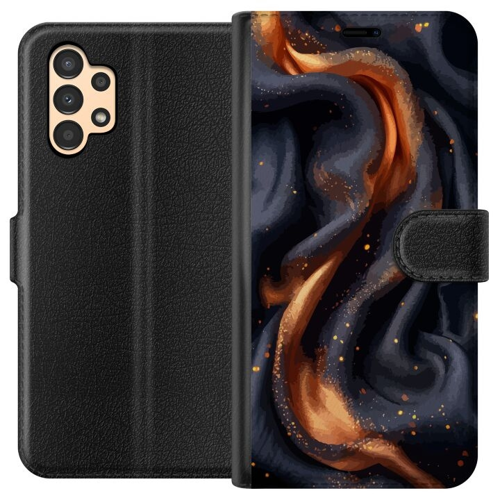 Wallet case for Samsung Galaxy A13 with Fiery silk design in the group SMARTPHONE & TABLETS / Phone cases / Samsung at TP E-commerce Nordic AB (A58635)