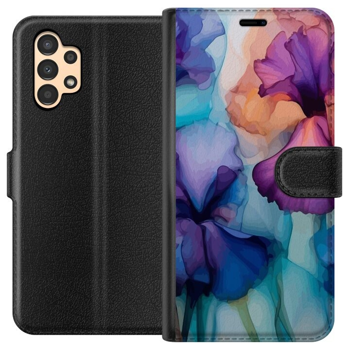 Wallet case for Samsung Galaxy A13 with Magical flowers design in the group SMARTPHONE & TABLETS / Phone cases / Samsung at TP E-commerce Nordic AB (A58637)