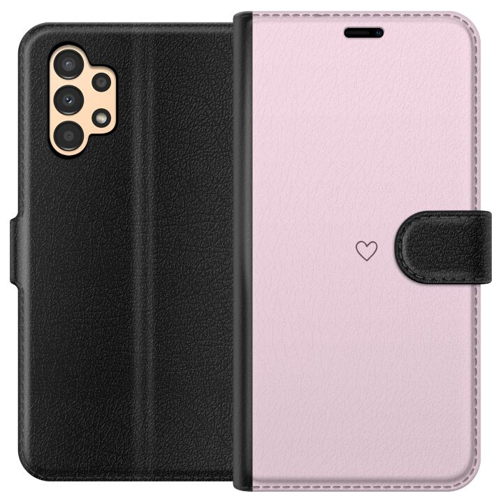 Wallet case for Samsung Galaxy A13 with Heart design in the group SMARTPHONE & TABLETS / Phone cases / Samsung at TP E-commerce Nordic AB (A58653)