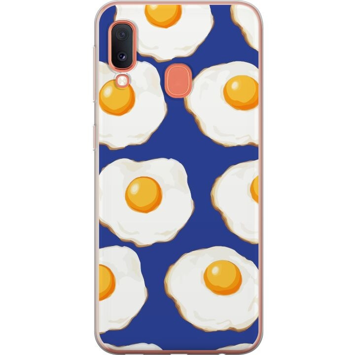 Mobile case for Samsung Galaxy A20e with Fried eggs design in the group SMARTPHONE & TABLETS / Phone cases / Samsung at TP E-commerce Nordic AB (A58829)