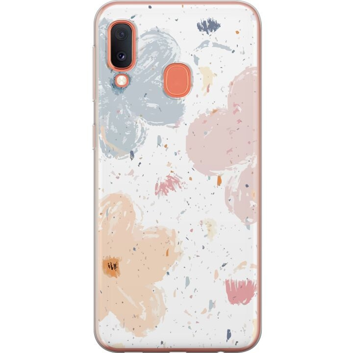 Mobile case for Samsung Galaxy A20e with Flowers design in the group SMARTPHONE & TABLETS / Phone cases / Samsung at TP E-commerce Nordic AB (A58835)