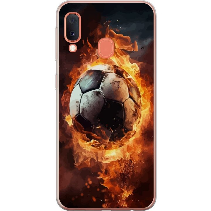 Mobile case for Samsung Galaxy A20e with Football design in the group SMARTPHONE & TABLETS / Phone cases / Samsung at TP E-commerce Nordic AB (A58844)