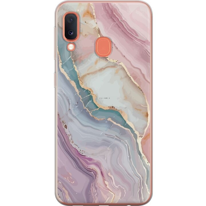 Mobile case for Samsung Galaxy A20e with Marble design in the group SMARTPHONE & TABLETS / Phone cases / Samsung at TP E-commerce Nordic AB (A58845)