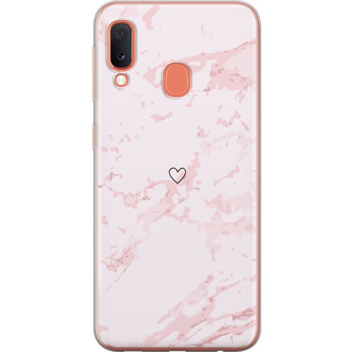 Mobile case for Samsung Galaxy A20e with Pink Heart design in the group SMARTPHONE & TABLETS / Phone cases / Samsung at TP E-commerce Nordic AB (A58846)