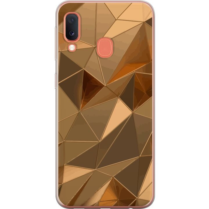 Mobile case for Samsung Galaxy A20e with 3D Gold design in the group SMARTPHONE & TABLETS / Phone cases / Samsung at TP E-commerce Nordic AB (A58847)