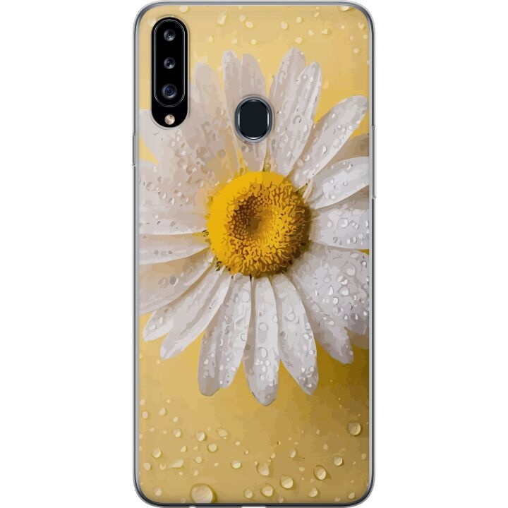 Mobile case for Samsung Galaxy A20s with Porslinsblomma design in the group SMARTPHONE & TABLETS / Phone cases / Samsung at TP E-commerce Nordic AB (A58877)