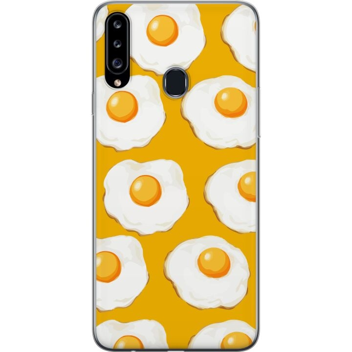 Mobile case for Samsung Galaxy A20s with Fried egg design in the group SMARTPHONE & TABLETS / Phone cases / Samsung at TP E-commerce Nordic AB (A58879)