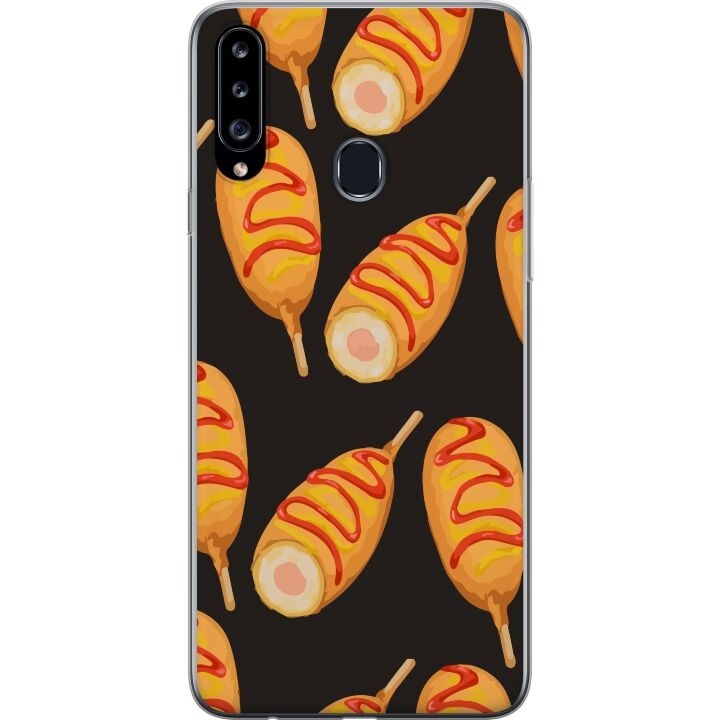 Mobile case for Samsung Galaxy A20s with Chicken drumstick design in the group SMARTPHONE & TABLETS / Phone cases / Samsung at TP E-commerce Nordic AB (A58886)