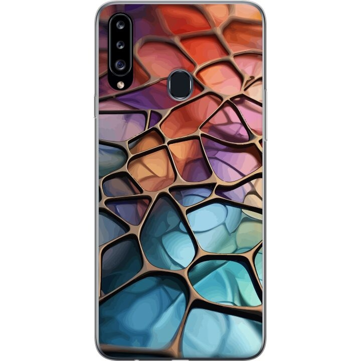 Mobile case for Samsung Galaxy A20s with Metallic pattern design in the group SMARTPHONE & TABLETS / Phone cases / Samsung at TP E-commerce Nordic AB (A58887)