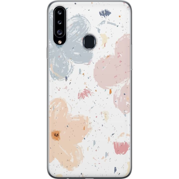 Mobile case for Samsung Galaxy A20s with Flowers design in the group SMARTPHONE & TABLETS / Phone cases / Samsung at TP E-commerce Nordic AB (A58889)