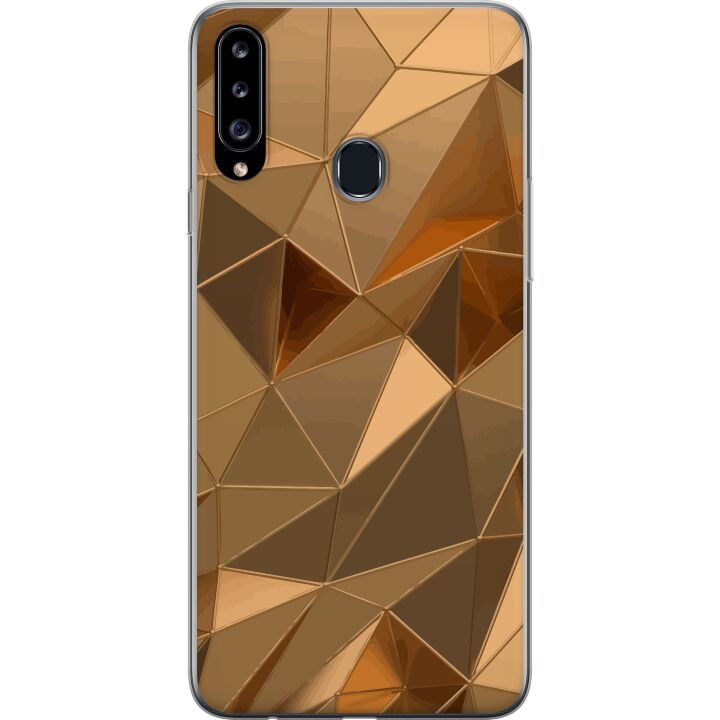 Mobile case for Samsung Galaxy A20s with 3D Gold design in the group SMARTPHONE & TABLETS / Phone cases / Samsung at TP E-commerce Nordic AB (A58901)