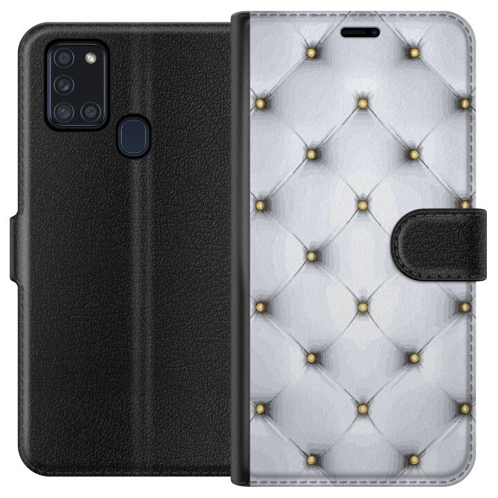 Wallet case for Samsung Galaxy A21s with Luxurious design in the group SMARTPHONE & TABLETS / Phone cases / Samsung at TP E-commerce Nordic AB (A58918)