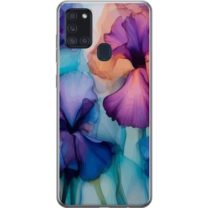 Mobile case for Samsung Galaxy A21s with Magical flowers design in the group SMARTPHONE & TABLETS / Phone cases / Samsung at TP E-commerce Nordic AB (A58934)