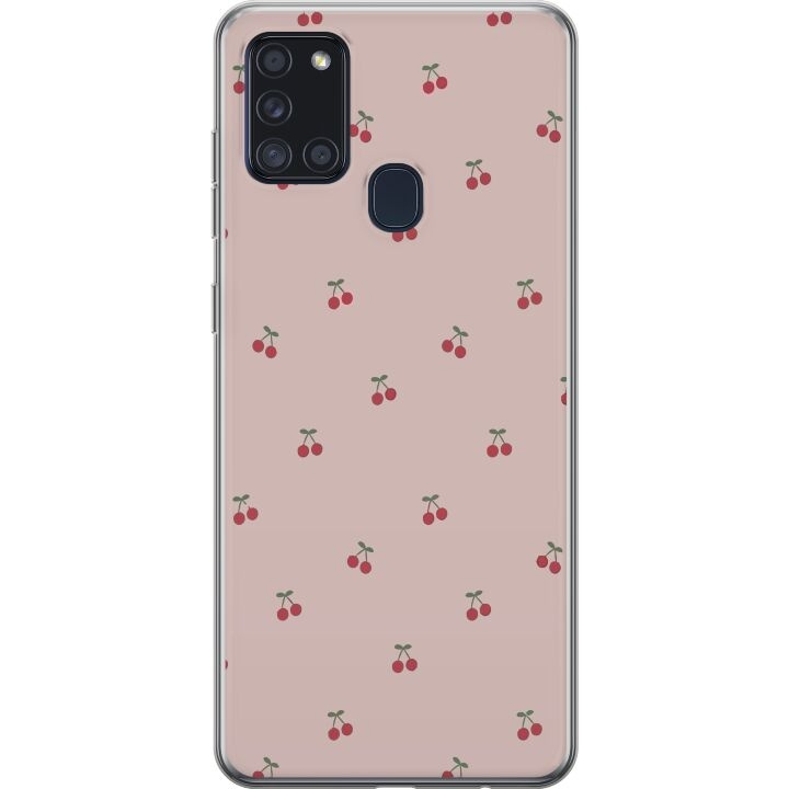 Mobile case for Samsung Galaxy A21s with Cherry design in the group SMARTPHONE & TABLETS / Phone cases / Samsung at TP E-commerce Nordic AB (A58938)