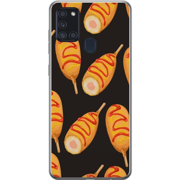 Mobile case for Samsung Galaxy A21s with Chicken drumstick design in the group SMARTPHONE & TABLETS / Phone cases / Samsung at TP E-commerce Nordic AB (A58940)