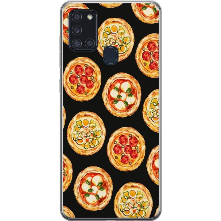 Mobile case for Samsung Galaxy A21s with Pizza design in the group SMARTPHONE & TABLETS / Phone cases / Samsung at TP E-commerce Nordic AB (A58944)